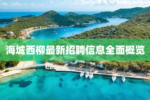 海城西柳最新招聘信息全面概覽
