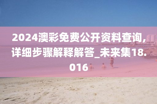 2024澳彩免費公開資料查詢,詳細步驟解釋解答_未來集18.016