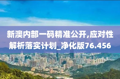 新澳內(nèi)部一碼精準(zhǔn)公開,應(yīng)對性解析落實計劃_凈化版76.456