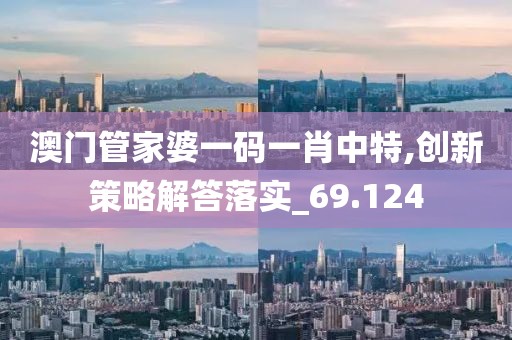 澳門管家婆一碼一肖中特,創(chuàng)新策略解答落實_69.124