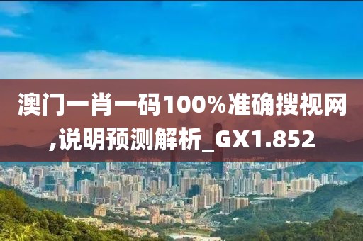 澳門一肖一碼100%準(zhǔn)確搜視網(wǎng),說明預(yù)測(cè)解析_GX1.852