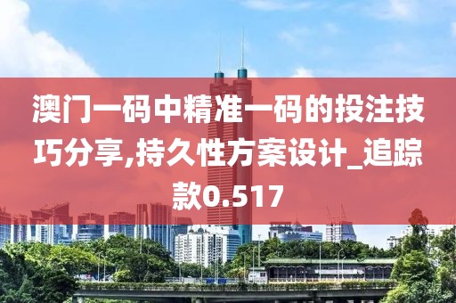 澳門一碼中精準一碼的投注技巧分享,持久性方案設計_追蹤款0.517