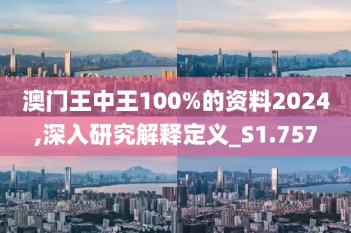 澳門王中王100%的資料2024,深入研究解釋定義_S1.757