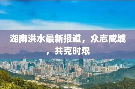 湖南洪水最新報(bào)道，眾志成城，共克時(shí)艱