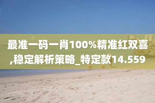 最準(zhǔn)一碼一肖100%精準(zhǔn)紅雙喜,穩(wěn)定解析策略_特定款14.559