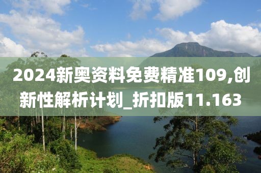 2024新奧資料免費精準109,創(chuàng)新性解析計劃_折扣版11.163