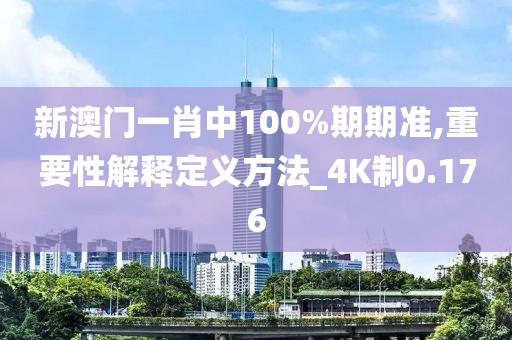 新澳門一肖中100%期期準(zhǔn),重要性解釋定義方法_4K制0.176