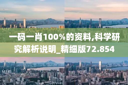 一碼一肖100%的資料,科學(xué)研究解析說(shuō)明_精細(xì)版72.854