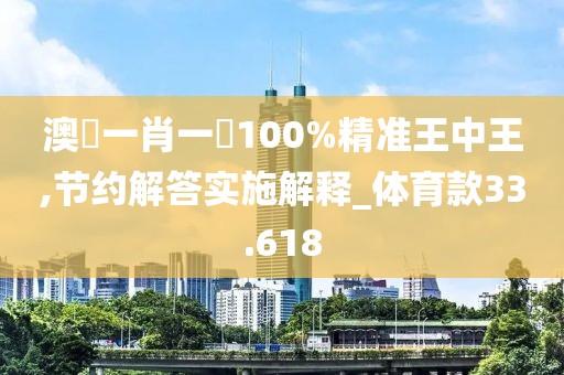 澳門一肖一碼100%精準(zhǔn)王中王,節(jié)約解答實(shí)施解釋_體育款33.618