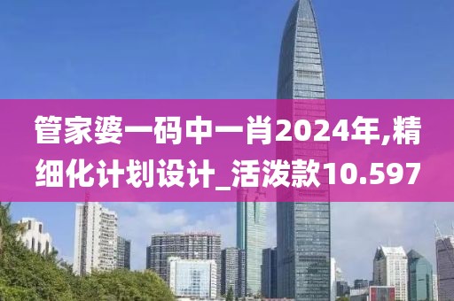 管家婆一碼中一肖2024年,精細(xì)化計(jì)劃設(shè)計(jì)_活潑款10.597