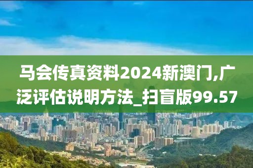 馬會傳真資料2024新澳門,廣泛評估說明方法_掃盲版99.57