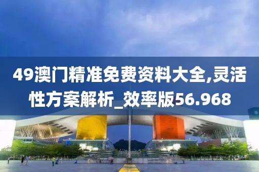 49澳門精準(zhǔn)免費(fèi)資料大全,靈活性方案解析_效率版56.968