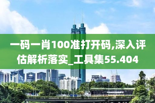 一碼一肖100準(zhǔn)打開碼,深入評估解析落實(shí)_工具集55.404