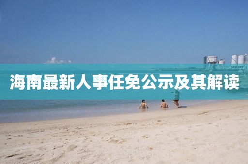 海南最新人事任免公示及其解讀