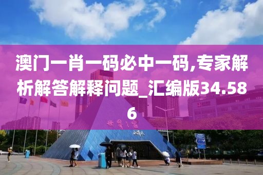 澳門一肖一碼必中一碼,專家解析解答解釋問題_匯編版34.586