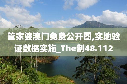管家婆澳門免費公開圖,實地驗證數(shù)據(jù)實施_The制48.112
