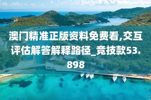 澳門精準(zhǔn)正版資料免費(fèi)看,交互評(píng)估解答解釋路徑_競(jìng)技款53.898