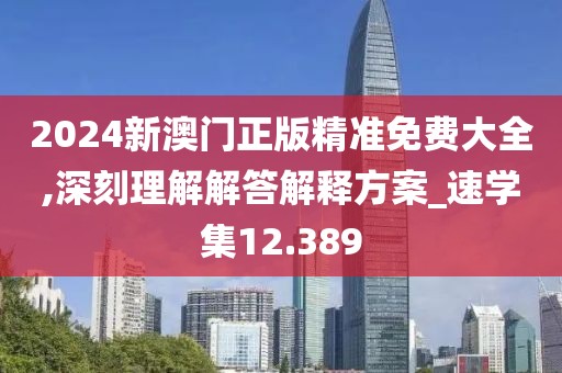2024新澳門(mén)正版精準(zhǔn)免費(fèi)大全,深刻理解解答解釋方案_速學(xué)集12.389