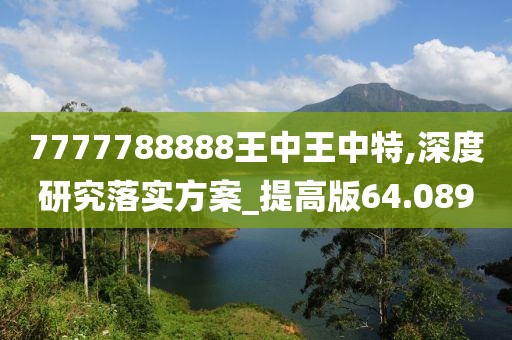 7777788888王中王中特,深度研究落實方案_提高版64.089