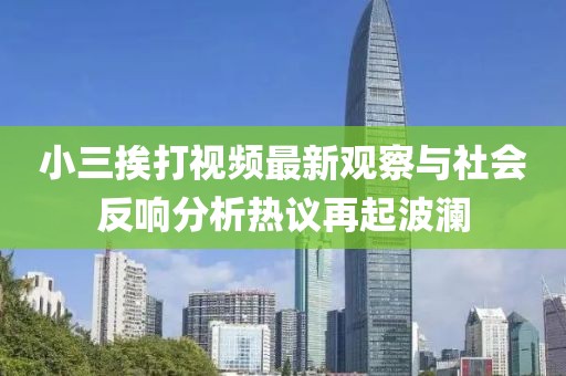 小三挨打視頻最新觀察與社會反響分析熱議再起波瀾