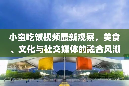 小蠻吃飯視頻最新觀察，美食、文化與社交媒體的融合風(fēng)潮