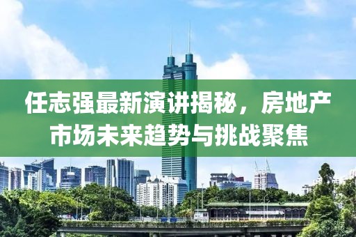 任志強最新演講揭秘，房地產(chǎn)市場未來趨勢與挑戰(zhàn)聚焦