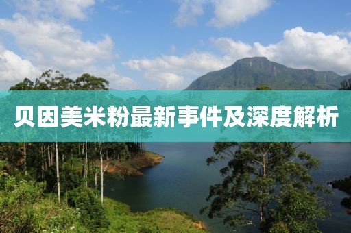 貝因美米粉最新事件及深度解析