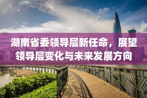 湖南省委領(lǐng)導(dǎo)層新任命，展望領(lǐng)導(dǎo)層變化與未來(lái)發(fā)展方向