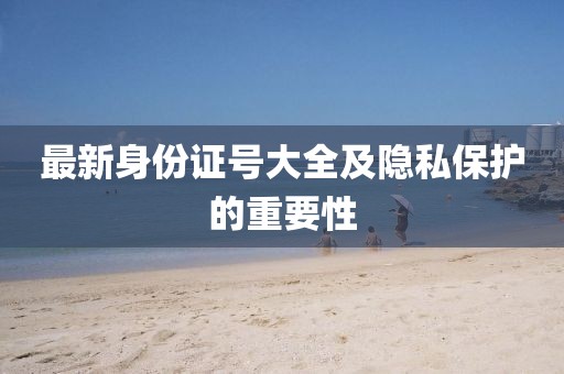 最新身份證號(hào)大全及隱私保護(hù)的重要性