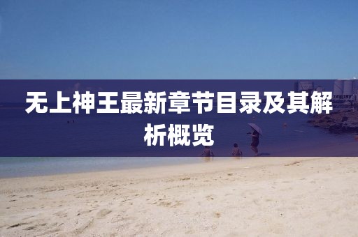 無(wú)上神王最新章節(jié)目錄及其解析概覽