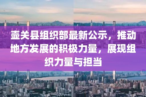 壺關(guān)縣組織部最新公示，推動(dòng)地方發(fā)展的積極力量，展現(xiàn)組織力量與擔(dān)當(dāng)