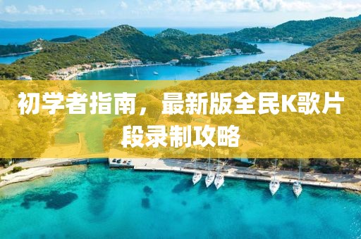 初學(xué)者指南，最新版全民K歌片段錄制攻略