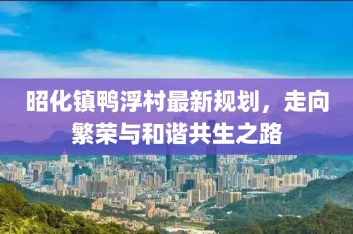 昭化鎮(zhèn)鴨浮村最新規(guī)劃，走向繁榮與和諧共生之路