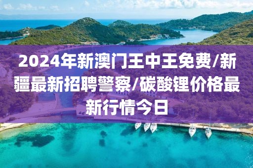 2024年新澳門王中王免費(fèi)/新疆最新招聘警察/碳酸鋰價(jià)格最新行情今日