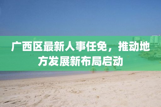 廣西區(qū)最新人事任免，推動地方發(fā)展新布局啟動