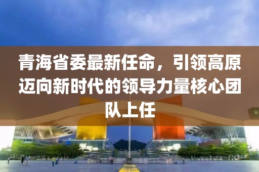青海省委最新任命，引領(lǐng)高原邁向新時(shí)代的領(lǐng)導(dǎo)力量核心團(tuán)隊(duì)上任