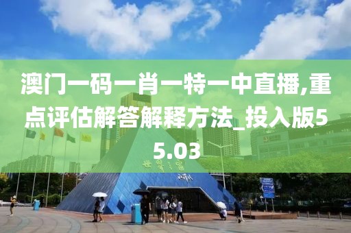 澳門一碼一肖一特一中直播,重點(diǎn)評估解答解釋方法_投入版55.03
