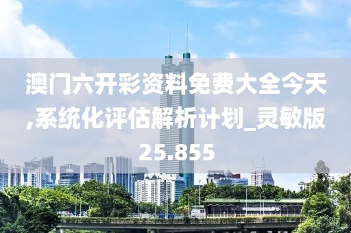 澳門六開彩資料免費(fèi)大全今天,系統(tǒng)化評估解析計(jì)劃_靈敏版25.855