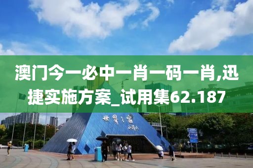 澳門今一必中一肖一碼一肖,迅捷實(shí)施方案_試用集62.187