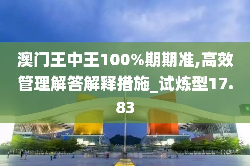 澳門王中王100%期期準(zhǔn),高效管理解答解釋措施_試煉型17.83