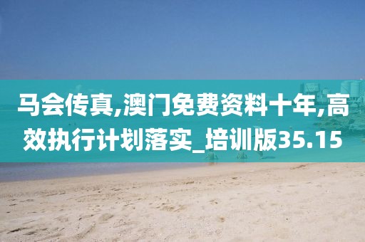馬會(huì)傳真,澳門免費(fèi)資料十年,高效執(zhí)行計(jì)劃落實(shí)_培訓(xùn)版35.15