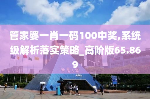 管家婆一肖一碼100中獎,系統(tǒng)級解析落實(shí)策略_高階版65.869