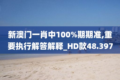 新澳門一肖中100%期期準(zhǔn),重要執(zhí)行解答解釋_HD款48.397