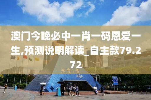 澳門今晚必中一肖一碼恩愛一生,預(yù)測(cè)說明解讀_自主款79.272
