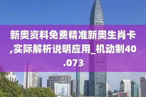 新奧資料免費精準(zhǔn)新奧生肖卡,實際解析說明應(yīng)用_機動制40.073