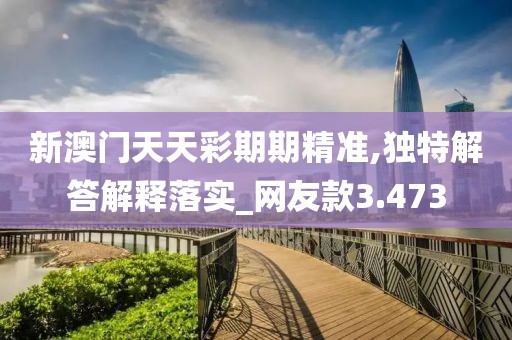 新澳門天天彩期期精準(zhǔn),獨特解答解釋落實_網(wǎng)友款3.473
