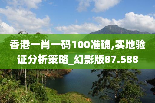 香港一肖一碼100準(zhǔn)確,實(shí)地驗(yàn)證分析策略_幻影版87.588