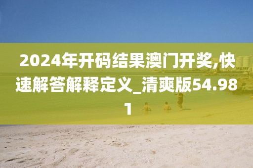 2024年開碼結果澳門開獎,快速解答解釋定義_清爽版54.981