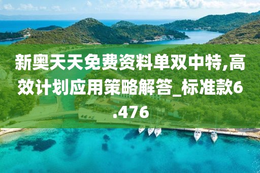 新奧天天免費(fèi)資料單雙中特,高效計(jì)劃應(yīng)用策略解答_標(biāo)準(zhǔn)款6.476