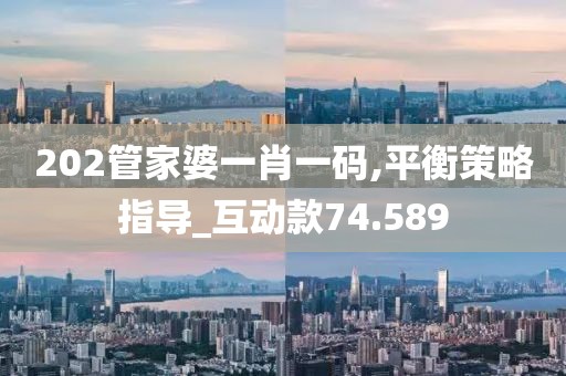 202管家婆一肖一碼,平衡策略指導(dǎo)_互動款74.589